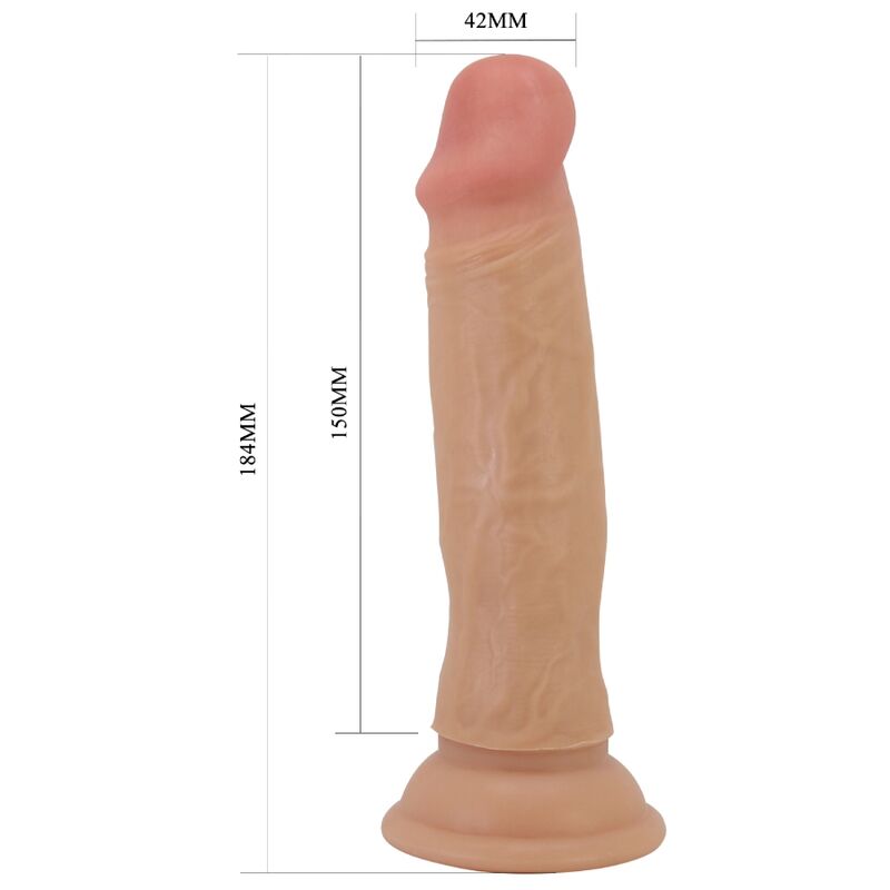 PRETTY LOVE - QUENTIN DILDO REALÍSTICO 18 CM NATURAL - Imagen 4