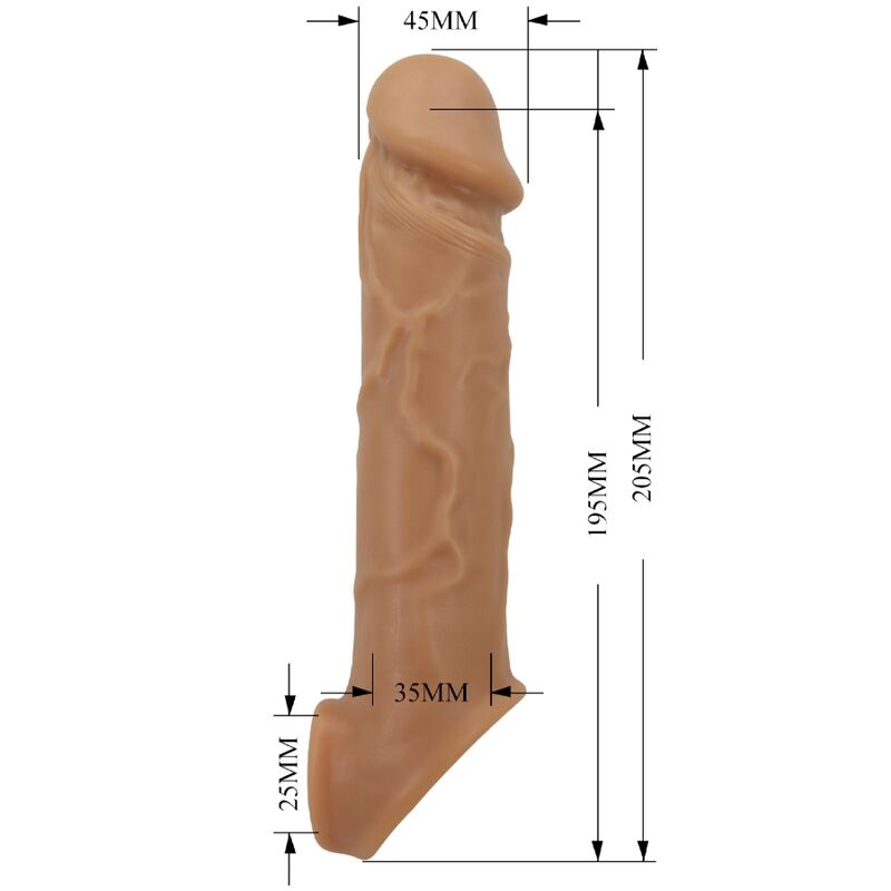 PRETTY LOVE - FUNDA DE PENE DE PIEL REALÍSTICA NATURAL - Imagen 4