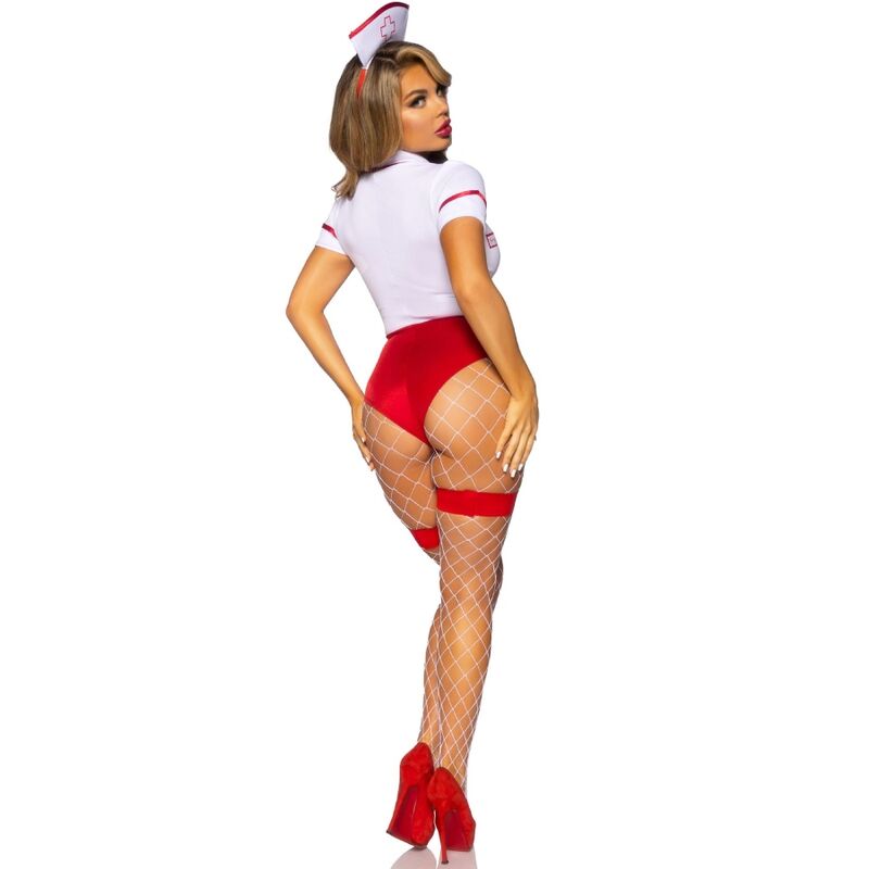 LEG AVENUE - DISFRAZ ENFERMERA SEXY ROJO/BLANCO S - Imagen 4