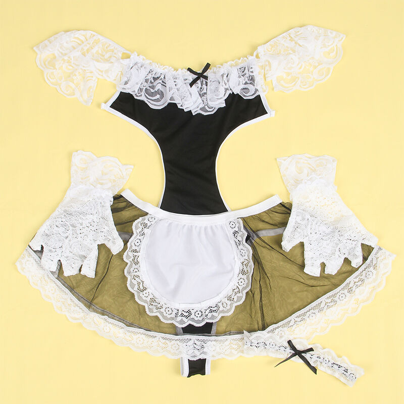 SUBBLIME - 954314 DISFRAZ DE CRIADA SEXY NEGRO/BLANCO L/XL - Imagen 10