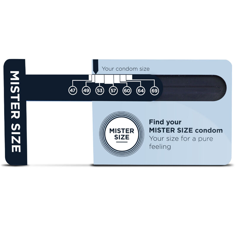 MISTER SIZE - MEDIDOR TAMAÑO PRESERVATIVO IDEAL (INGLÉS) - Imagen 4