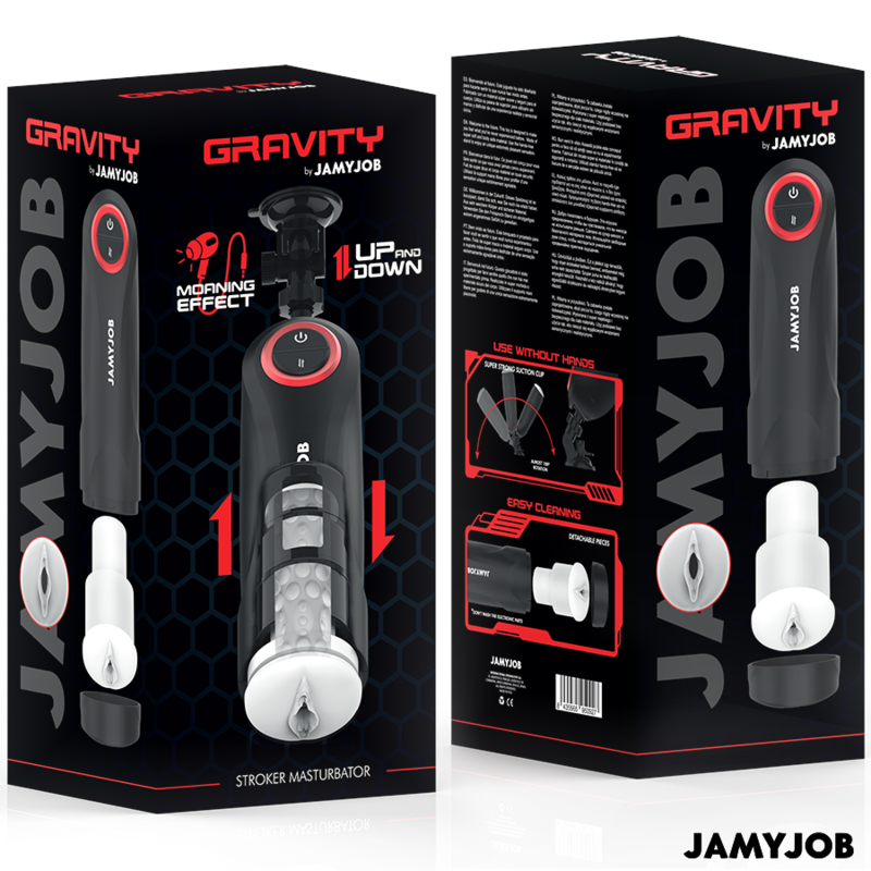 JAMYJOB - GRAVITY MASTURBADOR VAGINA AUTOMÁTICO 5 MODOS DE EMPUJE Y EFECTO SONIDO - Imagen 6