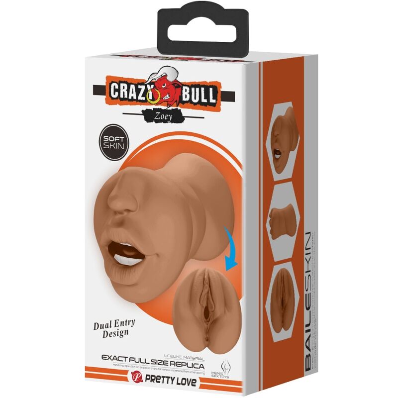 CRAZY BULL - ZOEY MASTURBADOR DOBLE BOCA & VAGINA NATURAL - Imagen 5