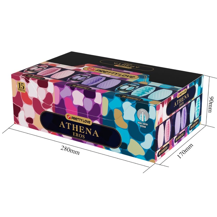 PRETTY LOVE - ATHENA EROS PACK 15 MASTURBADORES MASCULINOS VARIOS - Imagen 3