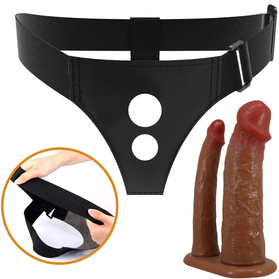 PRETTY LOVE - KEAVEN HARNESS BRIEFS UNIVERSAL & COMFORTABLE DOBLE DILDO - Imagen 6