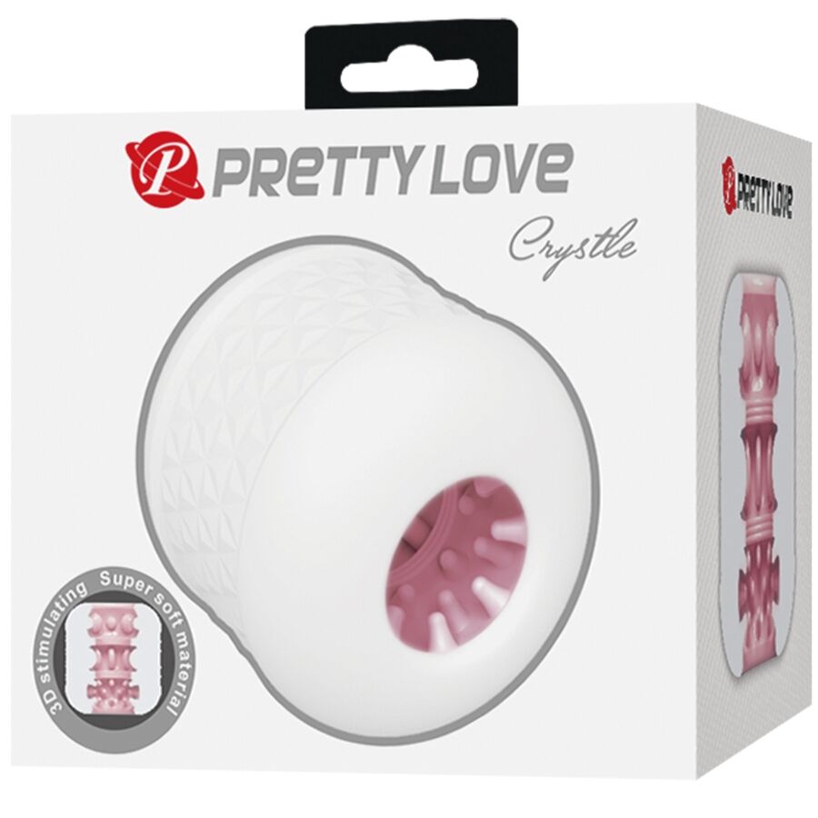 PRETTY LOVE - CRYSTLE MASTURBADOR MASCULINO BLANCO - Imagen 5