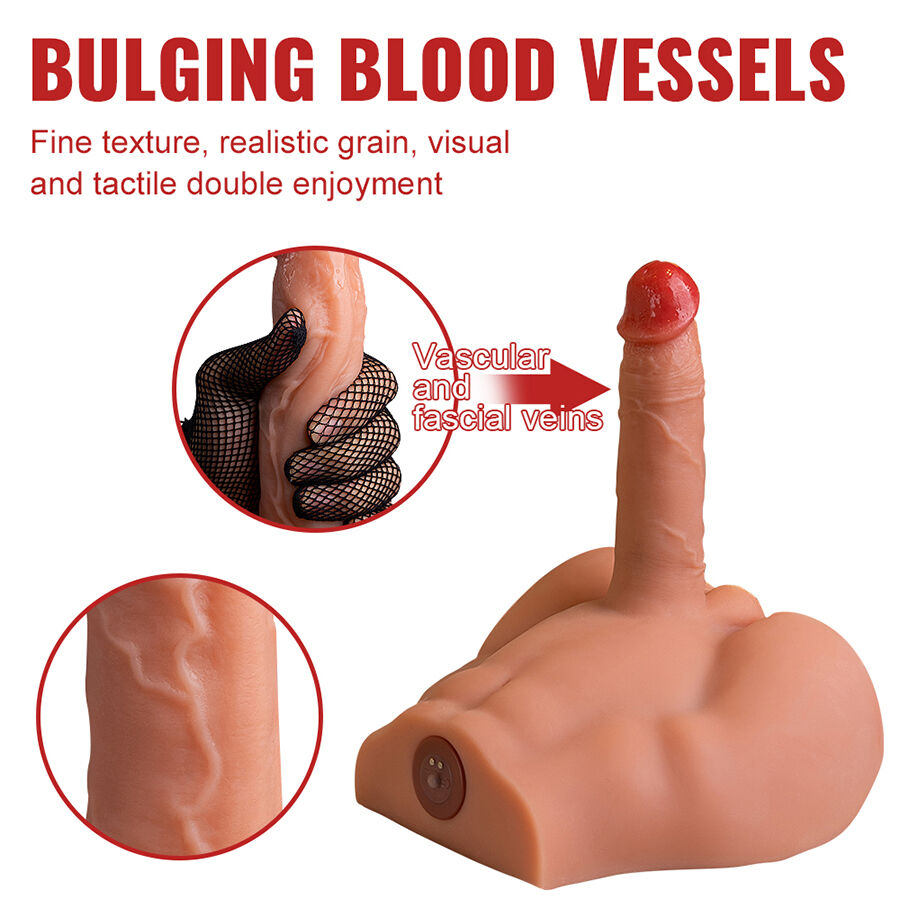 XISE - PEEL DILDO ASS MASTURBADOR DILDO REALÍSTICO POSICIÓN FRONTAL CON THRUSTING 17,5 CM - Imagen 2