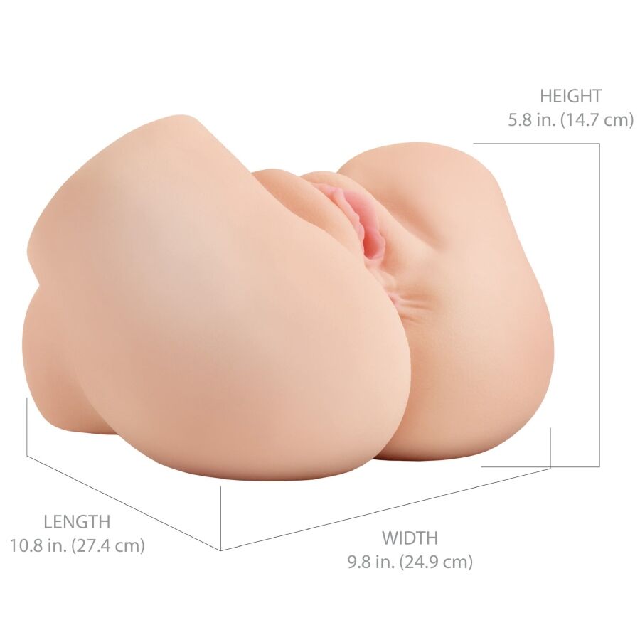 PDX ELITE - BACK THAT ASS UP MASTURBADOR VAGINA Y ANO REALÍSTICO CON VIBRACIÓN - Imagen 6