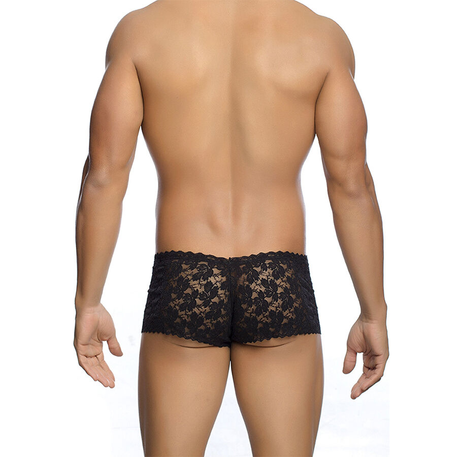 MOB - BOXER ENCAJE NEGRO TALLA S/M - Imagen 4