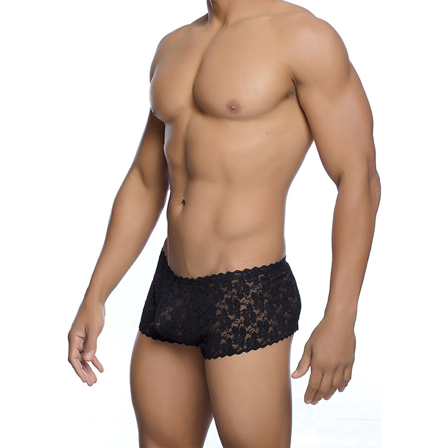 MOB - BOXER ENCAJE NEGRO TALLA S/M - Imagen 6