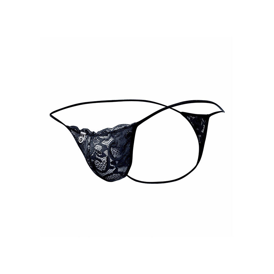MOB - TANGA DE ENCAJE NEGRO TALLA S/M - Imagen 5