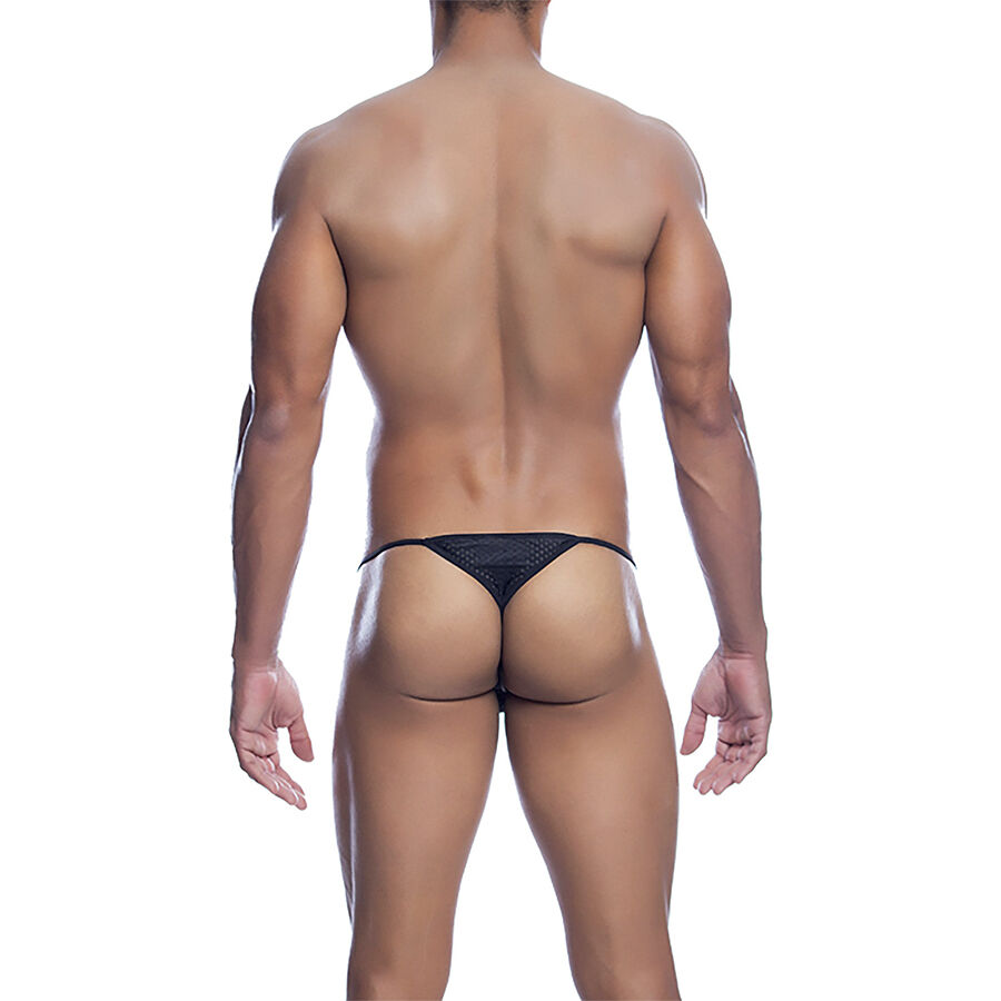 MOB - V-STRING DE MICROFIBRA NEGRA TALLA S/M - Imagen 3