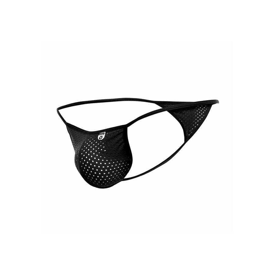 MOB - V-STRING DE MICROFIBRA NEGRA TALLA S/M - Imagen 4