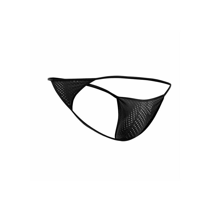 MOB - V-STRING DE MICROFIBRA NEGRA TALLA S/M - Imagen 5