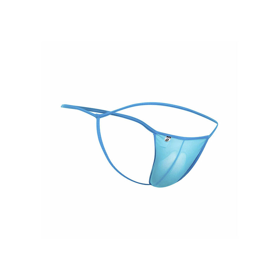 MOB - TANGA TRANSPARENTE CON FORMA DE T AQUA TALLA S/M - Imagen 4