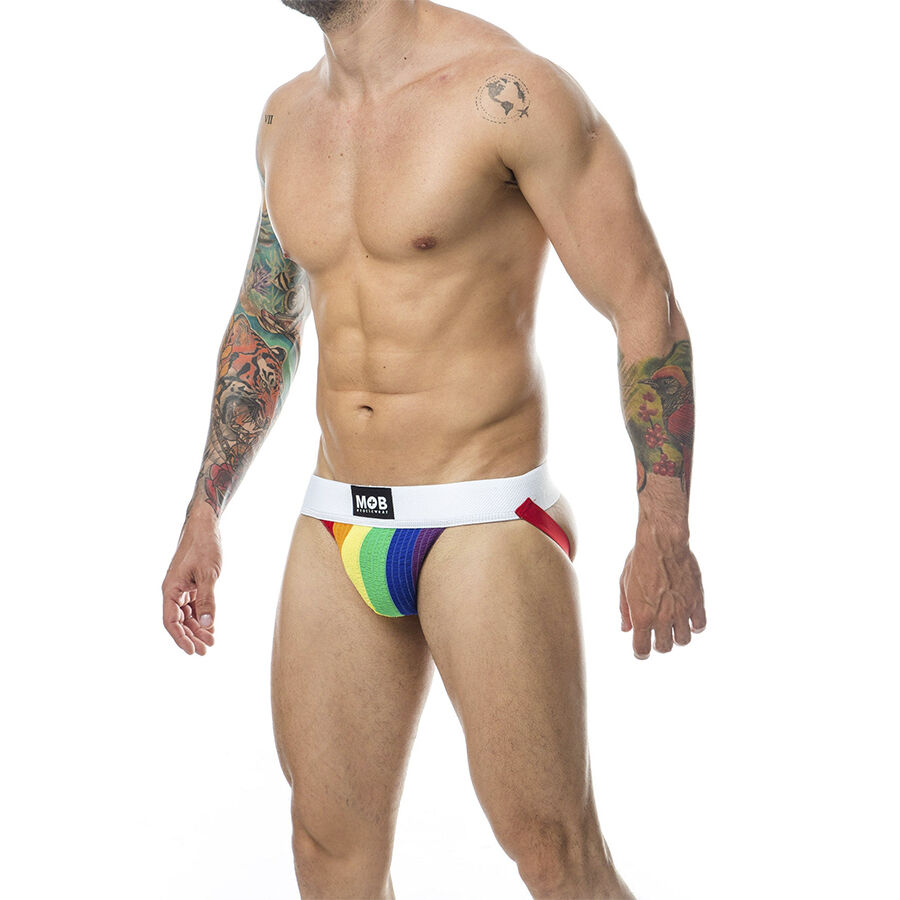 MOB - JOCK CLASICO STRIPE RAINBOW TALLA S - Imagen 4