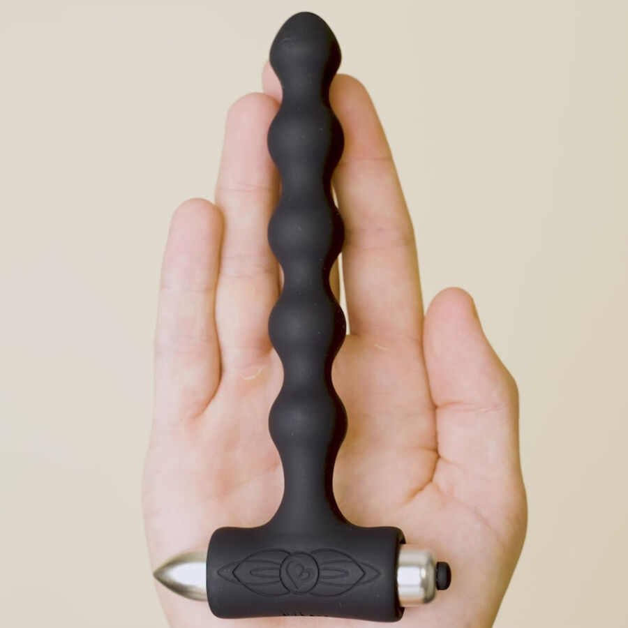 ROCKS- OFF - PETITE SENSATIONS PEARLS PLUG ANAL VIBRADOR NEGRO - Imagen 6