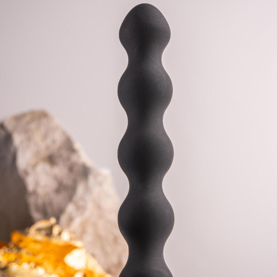 ROCKS- OFF - PETITE SENSATIONS PEARLS PLUG ANAL VIBRADOR NEGRO - Imagen 8