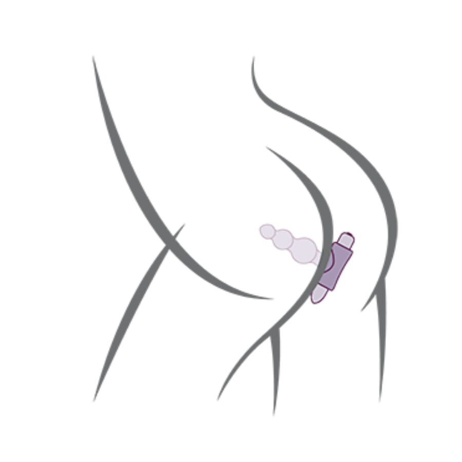 ROCKS- OFF - PETITE SENSATIONS BUBBLES PLUG ANAL VIBRADOR NEGRO - Imagen 2