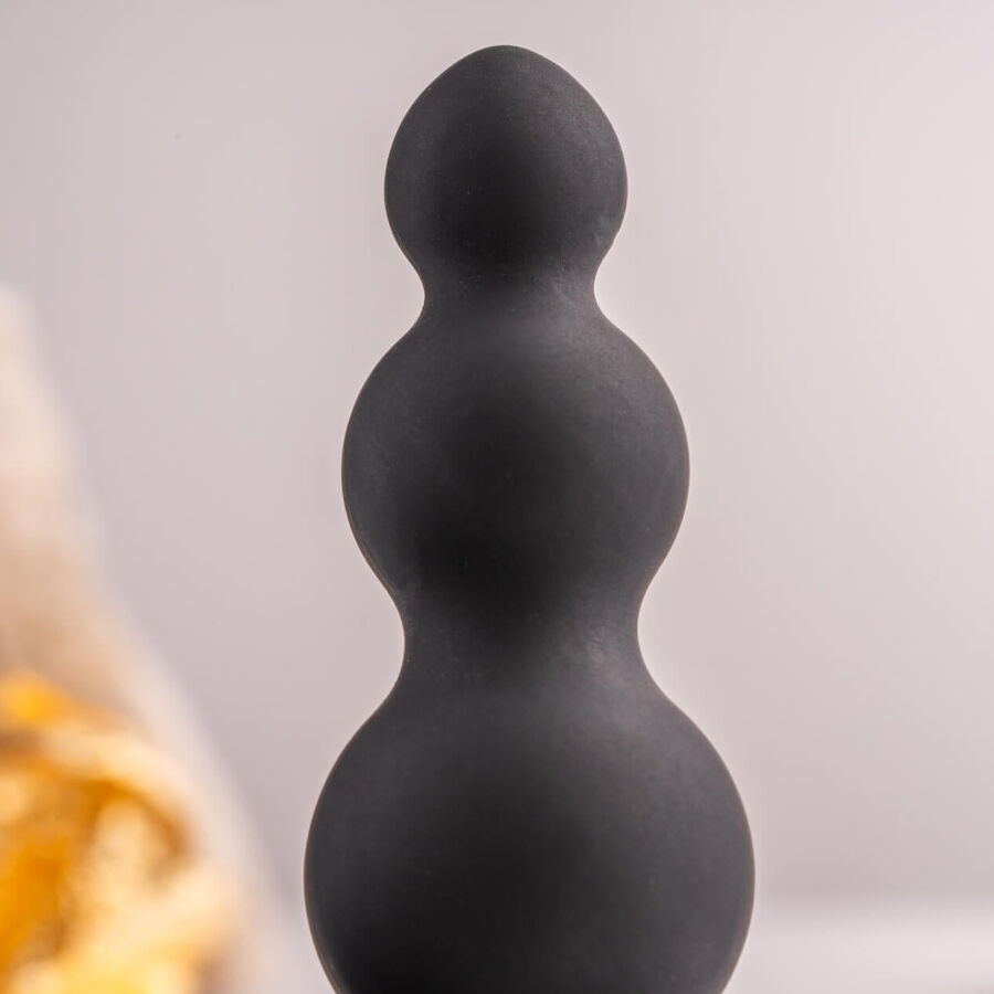 ROCKS- OFF - PETITE SENSATIONS BUBBLES PLUG ANAL VIBRADOR NEGRO - Imagen 5
