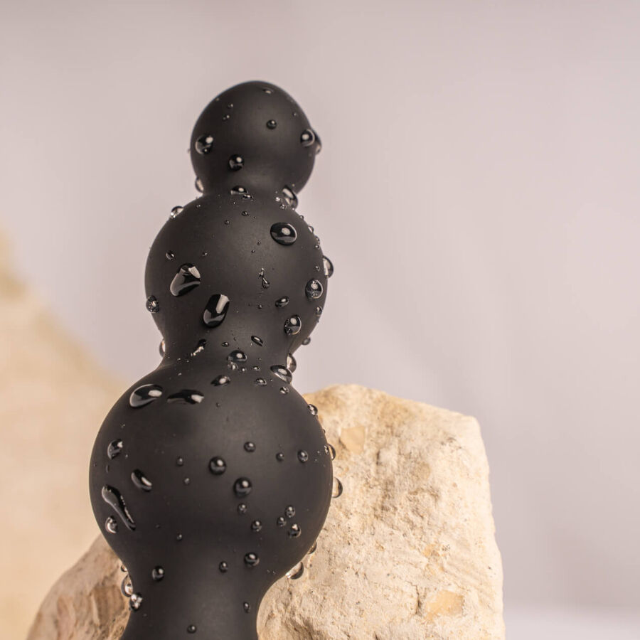 ROCKS- OFF - PETITE SENSATIONS BUBBLES PLUG ANAL VIBRADOR NEGRO - Imagen 6