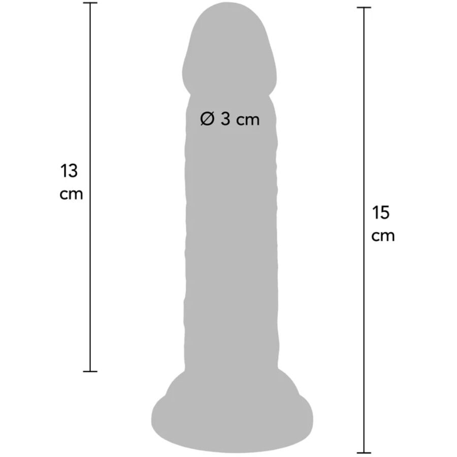 GET REAL - PENE REALÍSTICO DELUXE 15 CM - Imagen 2