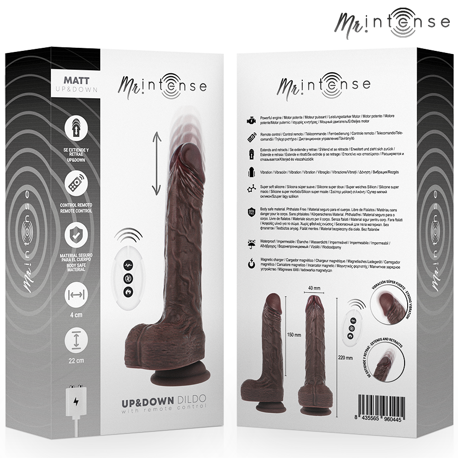 MR INTENSE - MATT REALÍSTICO MULTIFUNCIÓN CON VIBRACIÓN UP AND DOWN CONTROL REMOTO 22 CM -O- 4 CM - Imagen 5