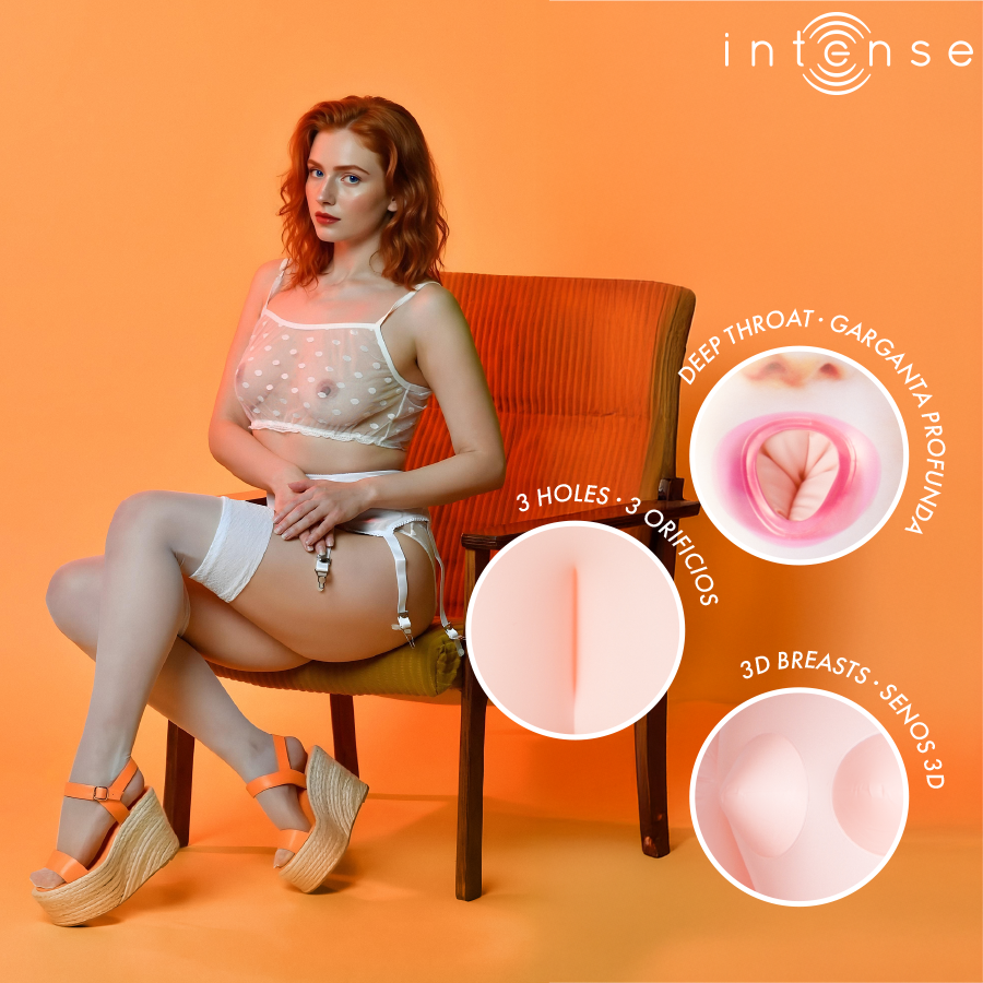 INTENSE DOLLS - SCARLETT MUÑECA HINCHABLE CON TRES ORIFICIOS - Imagen 4