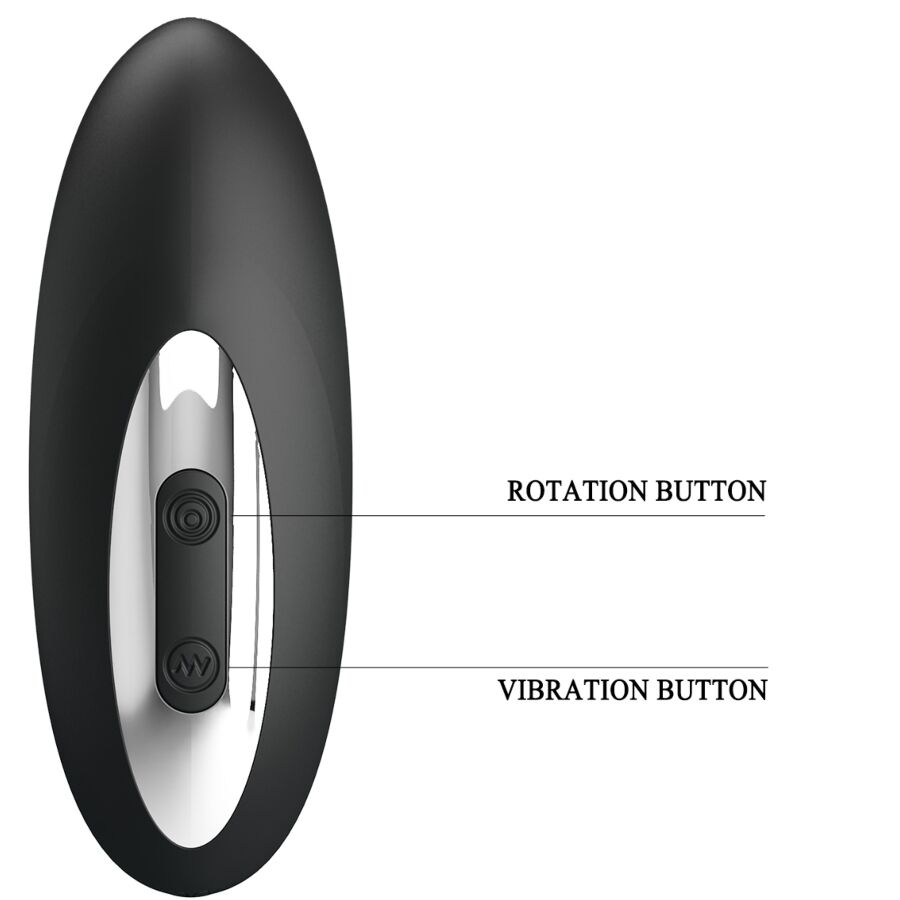 MR PLAY - MASAJEADOR PROSTÁTICO CON ROTACIÓN Y VIBRACIÓN - Imagen 4