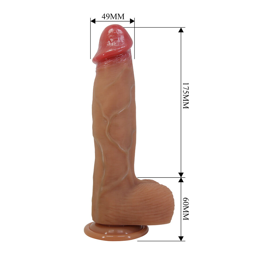 PRETTY LOVE - ORTON DILDO REALÍSTICO CON VENTOSA 23.5 CM -Ø- 4.9 CM - Imagen 6