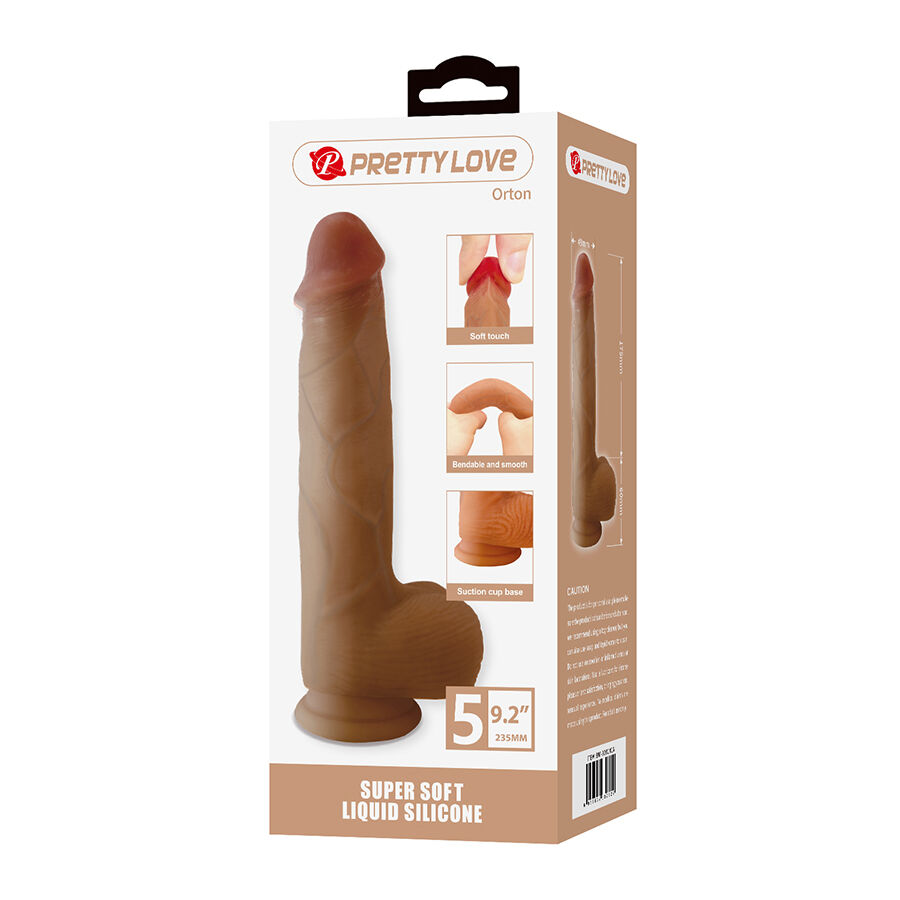 PRETTY LOVE - ORTON DILDO REALÍSTICO CON VENTOSA 23.5 CM -Ø- 4.9 CM - Imagen 7