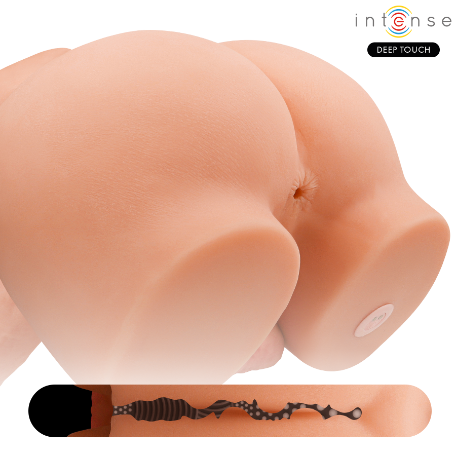 INTENSE DEEP TOUCH - RICHIE TORSO CON ANO Y DILDO REALÍSTICO CON EMPUJE Y VIBRACIÓN CONTROL REMOTO 4.7 KG - Imagen 3