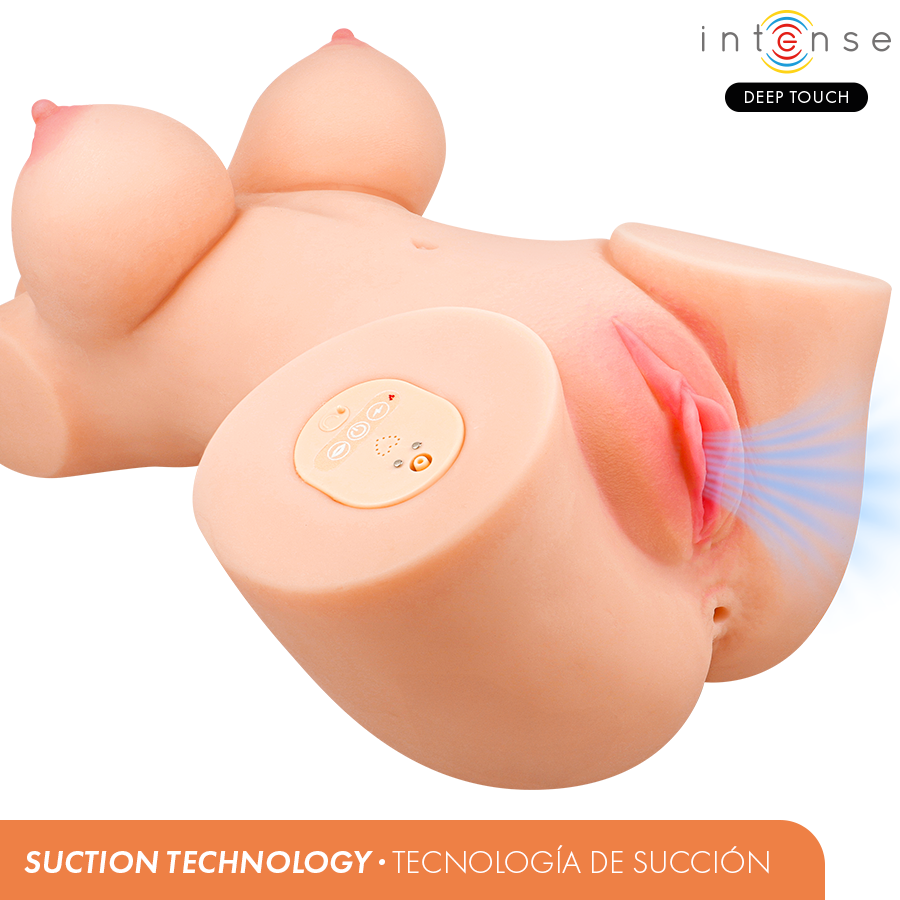 INTENSE DEEP TOUCH - VERO TORSO VAGINA CON EFECTO SUCCIÓN, CALOR, VIBRACIÓN Y VOZ CON CONTROL REMOTO 5.5 KG - Imagen 10