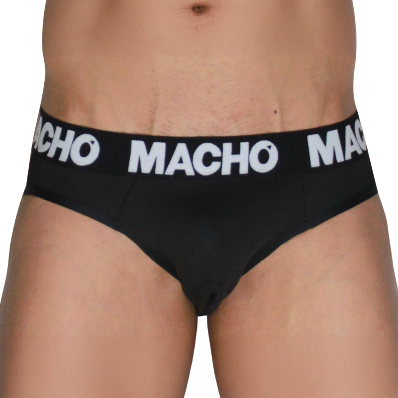 MACHO - MCH007 SLIP CLÁSICO NEGRO + NEGRO S - Imagen 3