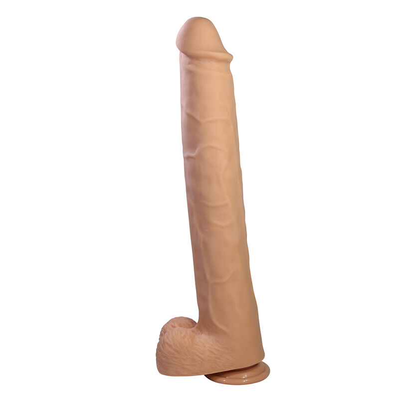 PRETTY LOVE - PAT DILDO REALÍSTICO FLEXIBLE CON VENTOSA NATURAL 40 CM -Ø- 6 CM - Imagen 7