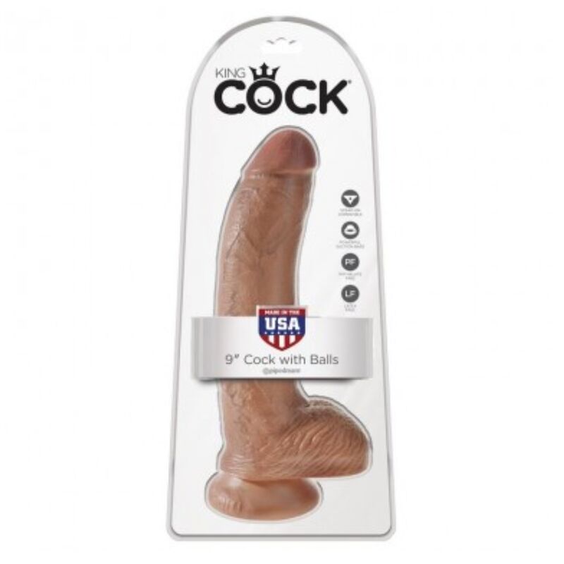 KING COCK - DILDO REALÍSTICO CON TESTÍCULOS 22,8 CM - Imagen 2