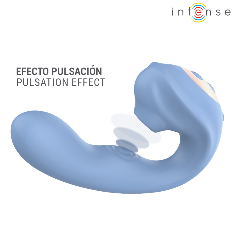 INTENSE - GINA ESTIMULADOR DE CLÍTORIS MULTIFUNCIÓN AZUL - Imagen 8
