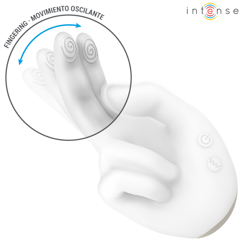 INTENSE - JIMMY ESTIMULADOR MULTIFUNCIÓN CON FORMA DE MANO, VIBRACIÓN Y CALOR - Imagen 8