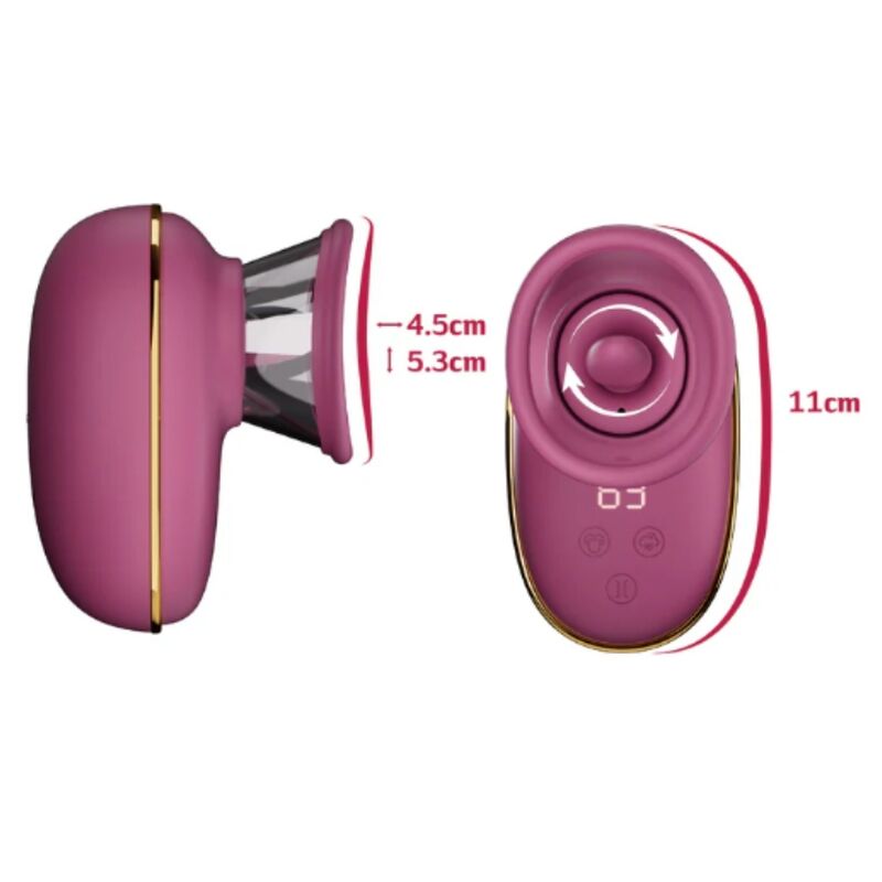SHE.E.O - BOMBA AUTOMÁTICA ESTIMULADORA DE CLÍTORIS CON EFECTO LICKING MORADA - Imagen 3