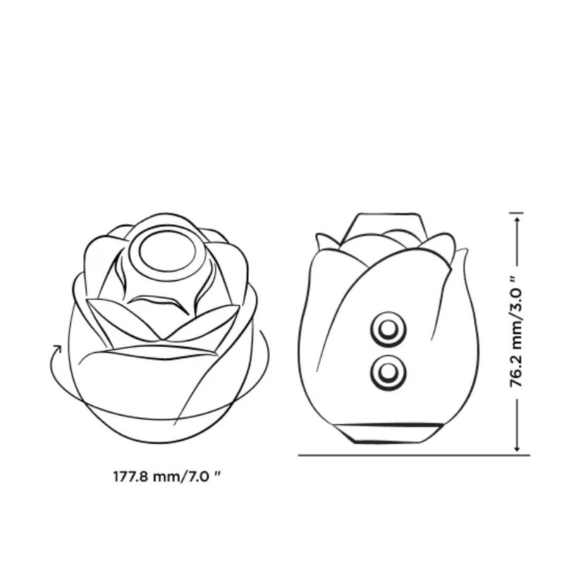 ROMP - ROSE 2.0 SUCCIONADOR DE CLÍTORIS FORMA ROSA - Imagen 5