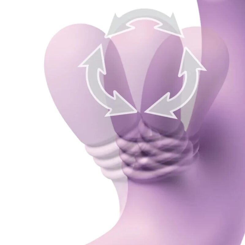 FANTASY FOR HER - INTIMOTION FLUTTER PRO PURPLE VIBRADOR RABBIT PARA PUNTO G Y CLÍTORIS - Imagen 5