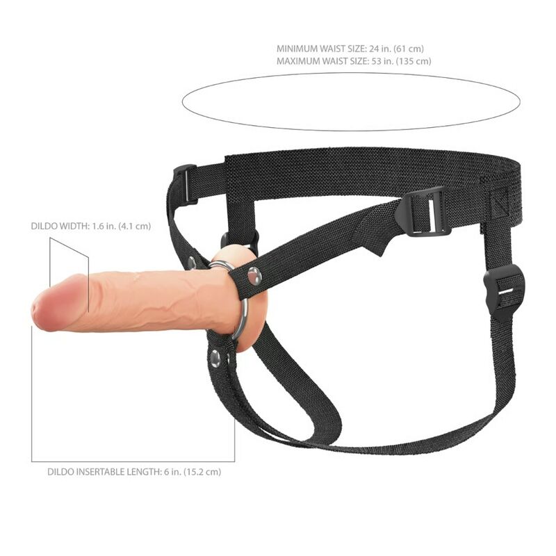 FANTASY X-TENSIONS ELITE - ARNÉS CON DILDO HUECO DE SILICONA 15,2 CM - Imagen 3