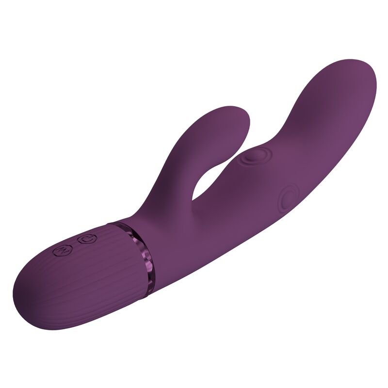 PRETTY LOVE - ZACH VIBRADOR RABBIT RECARGABLE CON EMPUJE 5+5 FUNCIONES - Imagen 7