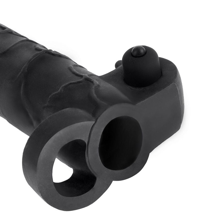 FANTASY X- TENSIONS - EXTENSIÓN PARA EL PENE CON VIBRADOR REAL FEEL 2 NEGRO - Imagen 5