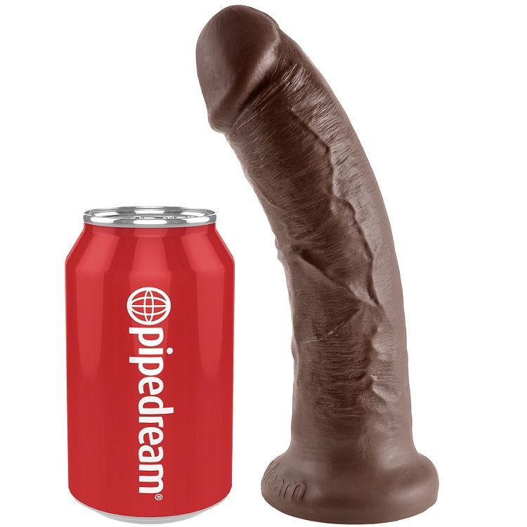KING COCK - 8 PENE MARRÓN 20.3 CM - Imagen 4