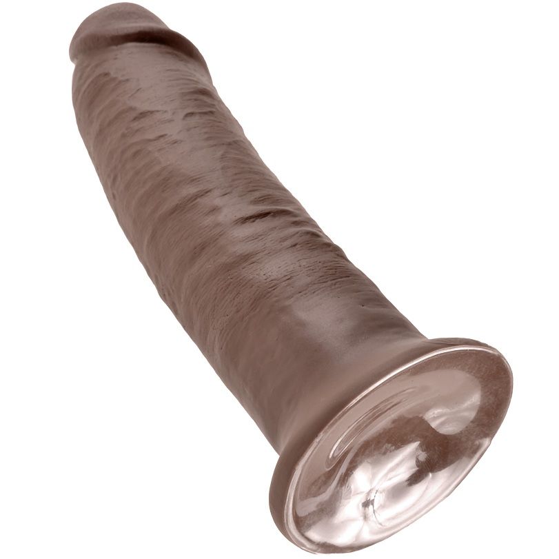 KING COCK - 10 PENE MARRÓN 25.4 CM - Imagen 2