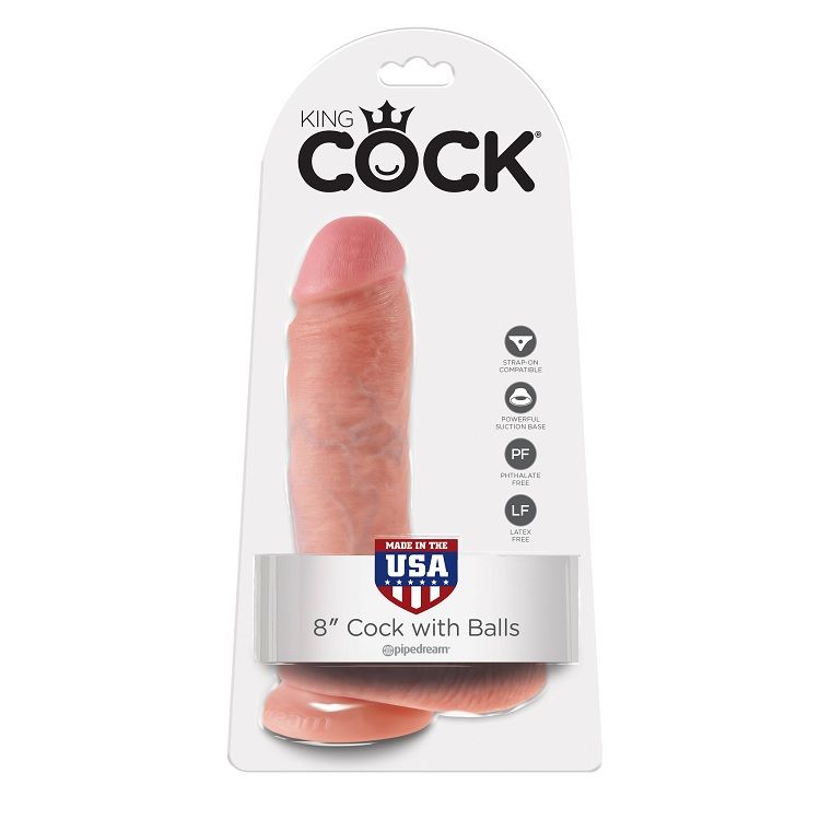 KING COCK - 8 PENE REALÍSTICO NATURAL 20.3 CM - Imagen 4