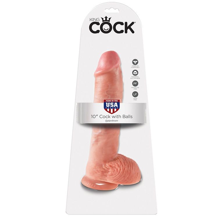 KING COCK - 10 PENE REALÍSTICO NATURAL 26.5 CM - Imagen 4