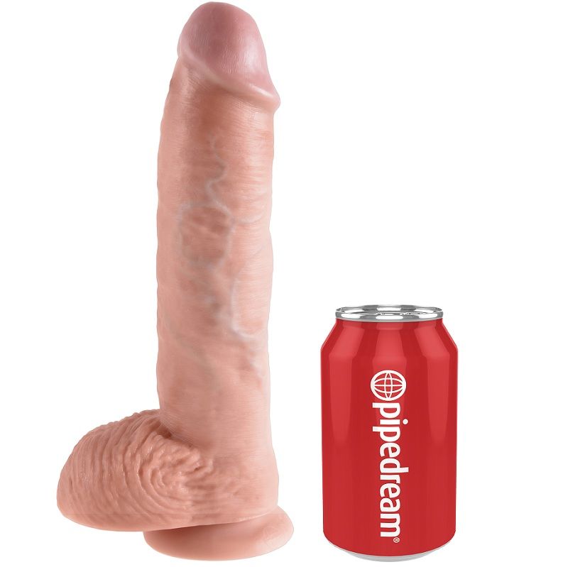 KING COCK - 10 PENE REALÍSTICO NATURAL 26.5 CM - Imagen 5