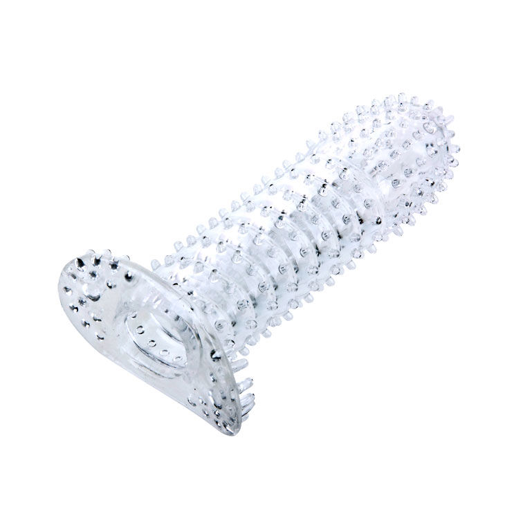 BAILE - FUNDA PARA PENE CON PUNTOS ESTIMULANTES MORADO 14 CM - Imagen 5